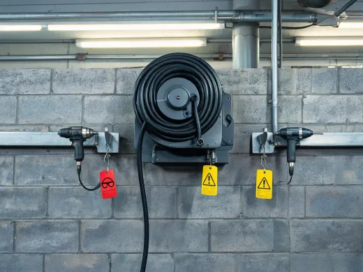 Factory air hose line