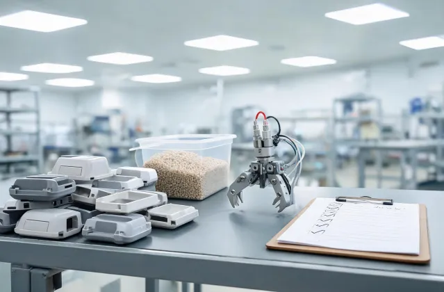 Electronics assembly plastics
